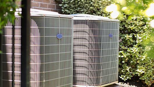 air conditioning units outside house